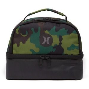 Hurley Insulated Lunch Tote Bag in Camo Green